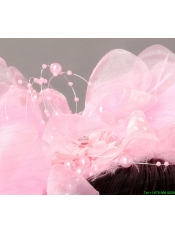 Lovely Organza Beading Hat Hair Ornament