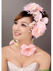 Lovely Taffeta Hand Made Flowers Beading Lace Fascinators