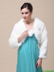 Low Price Rabbit Fur Special Jacket  In Ivory With High-neck