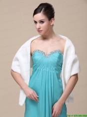 Luxurious Faux Fur Special Occasion / Wedding Shawl On Sale