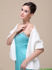 Luxurious Faux Fur Special Occasion / Wedding Shawl On Sale