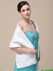 Luxurious Faux Fur Special Occasion / Wedding Shawl On Sale