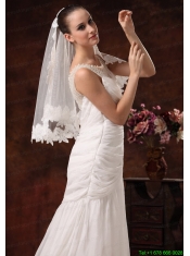 Modest Lace Tulle Bridal Veils For Wedding