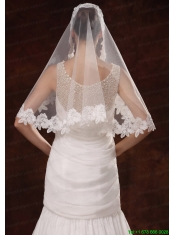 Modest Lace Tulle Bridal Veils For Wedding