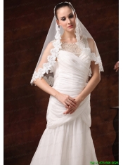 Modest Lace Tulle Bridal Veils For Wedding