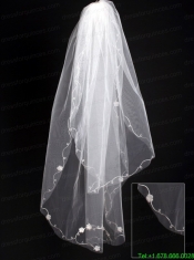 Organza Scalloped Edge Bridal Veil