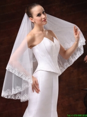 Perfect Applique Edge Organza Wedding Veil