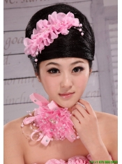 Popular Organza Pearl Multilayer Hair Combs For Party