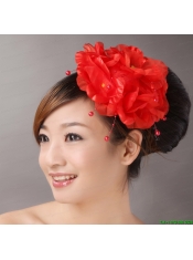 Red Imitation Pearls Headpieces For Party