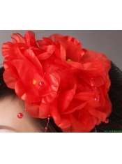 Red Imitation Pearls Headpieces For Party