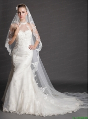 Royal Discount Tulle Bridal Veil With Lace