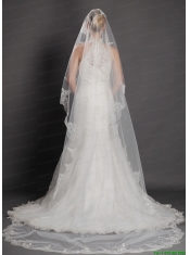 Royal Discount Tulle Bridal Veil With Lace