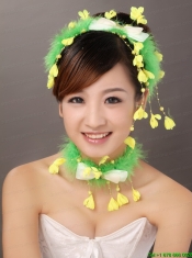 Special Hat Hairpin Feather Tulle Black Outdoor and Wedding