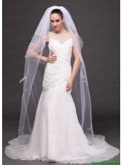 Three-tier Tulle Embroidery Bridal Veil