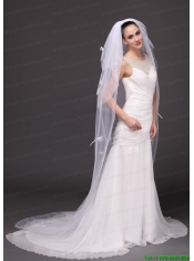 Three-tier Tulle Embroidery Bridal Veil