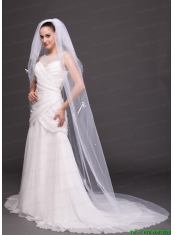 Three-tier Tulle Embroidery Bridal Veil