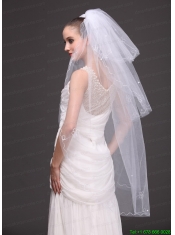 Three-tier Tulle With Embroidery Bridal Veil