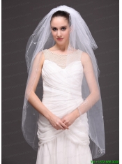 Three-tier Tulle With Embroidery Bridal Veil