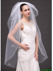 Three-tier Tulle With Embroidery Bridal Veil
