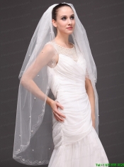Two-tier Fingertip Wedding Bridal Veil For Wedding Party