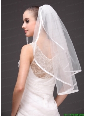 Two-tier Tulle With Ribbon Edge Wedding Veil