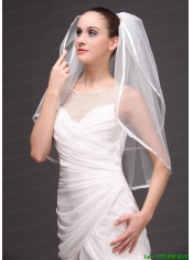 Two-tier Tulle With Ribbon Edge Wedding Veil