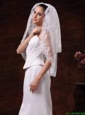 Two-tier With Embroidery Tulle Graceful Wedding Veil