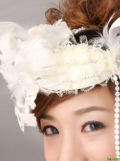 White Feather Wedding and Outdoor Lace Women’ s Fascinators