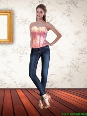 2015 Cute Sweetheart Multi Color Corset with Beading