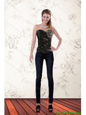 Cute Beaded Multi Color Sweetheart Corset for 2015