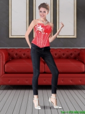 The Brand New Style Red Sweetheart Beaded Corset for 2015