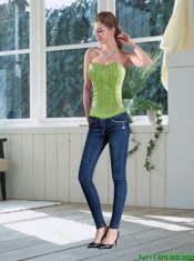 Wonderful Fitted Multi-color Sweetheart Corset with Appliques