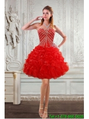 2015 Best Quinceanera Dresses With Beading and Ruffles
