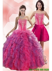 2015 Best Spring Multi Color Quinceanera Dresses with Appliques