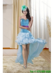 2015 Pretty Multi Color Dresses for Quince with Ruffles and Beading