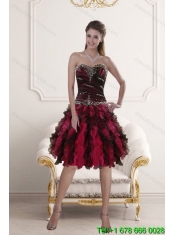 Best Multi Color Dresses for Quince with Ruffles and Beading