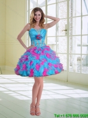 Best Strapless Detachable Quinceanera Dress with Appliques and Ruffles