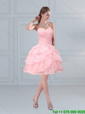 Best Sweetheart Beaded 2015 Quinceanera Dresses with Ruffled Layers