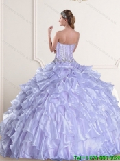 Best Sweetheart Quinceanera Dress with Beading and Ruffles for 2015