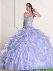 Best Sweetheart Quinceanera Dress with Beading and Ruffles for 2015