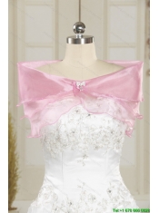 Sweetheart Hot Pink 2015 Quinceanera Gown with Beading and Ruffles