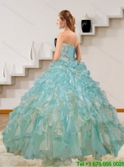 The Super Hot 2015 Multi Color Quinceanera Dresses with Appliques and Ruffles