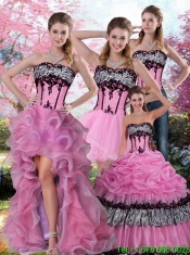 Zebra Best Printed Multi Color Quinceanera Dress with Pick Ups and Appliques