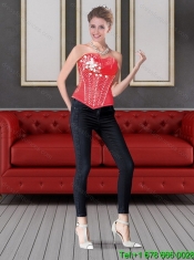 2015 Classical Sweetheart Red Quinceanera Dresses with Beading