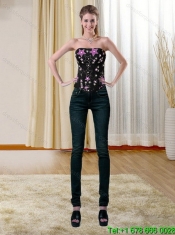 Classical 2015 Strapless Multi Color Quinceanera Dresses with Appliques and Ruffles