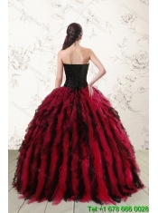 Elegant Multi Color Sweet 16 Dresses with Beading and Ruffles