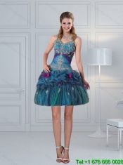 Elegant Red Strapless Quinceanera Dress with Ruffles and Beading