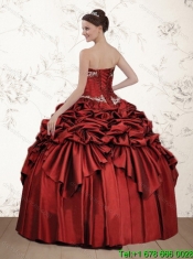 Perfect Strapless Appliques and Pick Ups Purple Quince Dress for 2015