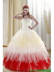 2015 Affordable Sweetheart Quinceanera Dresses with Beading