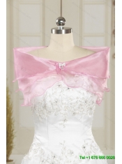 2015 Best Pink Quinceanera Gowns with Hand Made Flowers and Ruffles